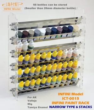 Infini Model Paint Rack Narrow 6 Stacks ICT-0015