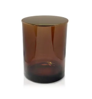 Vogue Tumbler - Amber Jar with Bronze Metal Lid 250ml